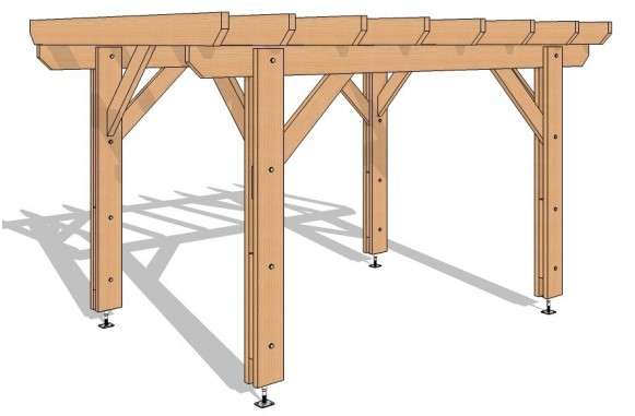 Pergola plate 400x300 - 12m²