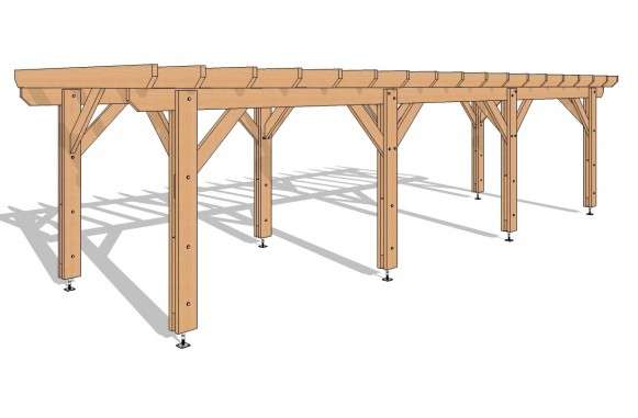 Pergola plate 980x300 - 30m²