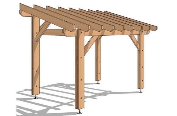 Pergola autoportée 400x300 - 12m²