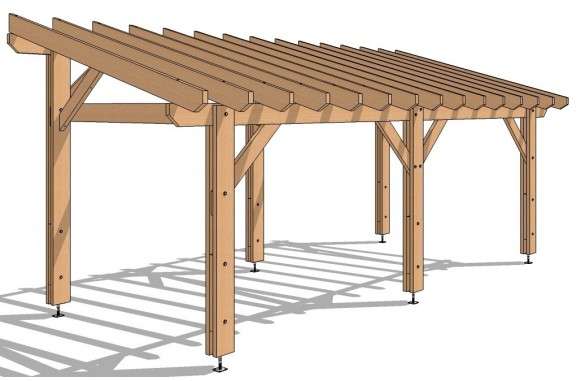 Pergola autoportée 690x350 - 24m²