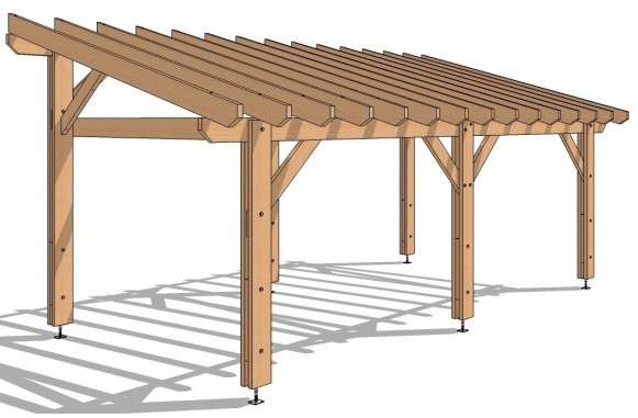 Pergola autoportée 690x400 - 27m²