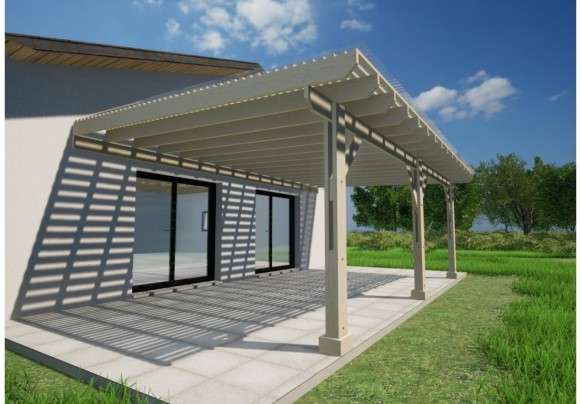 Pergola Bioclimatique - Modèle adossé