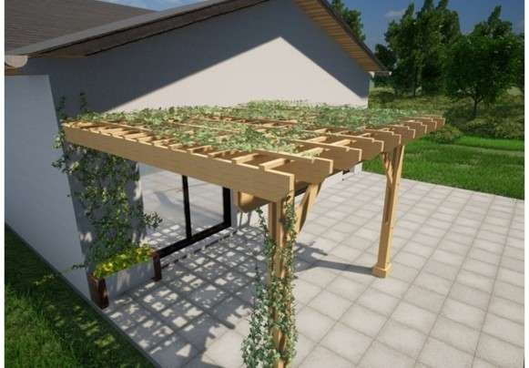 Pergola Végétalisée - Modèle adossé
