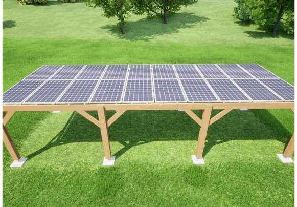 Pergola Photovoltaïque - Modèle plat
