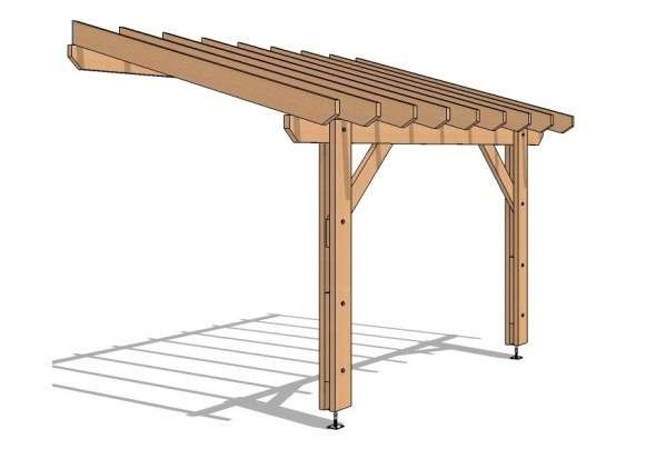 Pergola adossée - Sur mesure