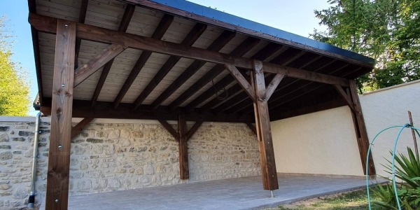 Élégance et multifonctionnalité : le carport pergola Douglas en kit