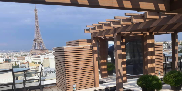 Réalisation d'exception sur les rooftops de Paris par Pergola de France