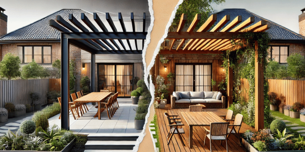 Pourquoi choisir une pergola en bois plutôt qu’en aluminium ou en fer ?