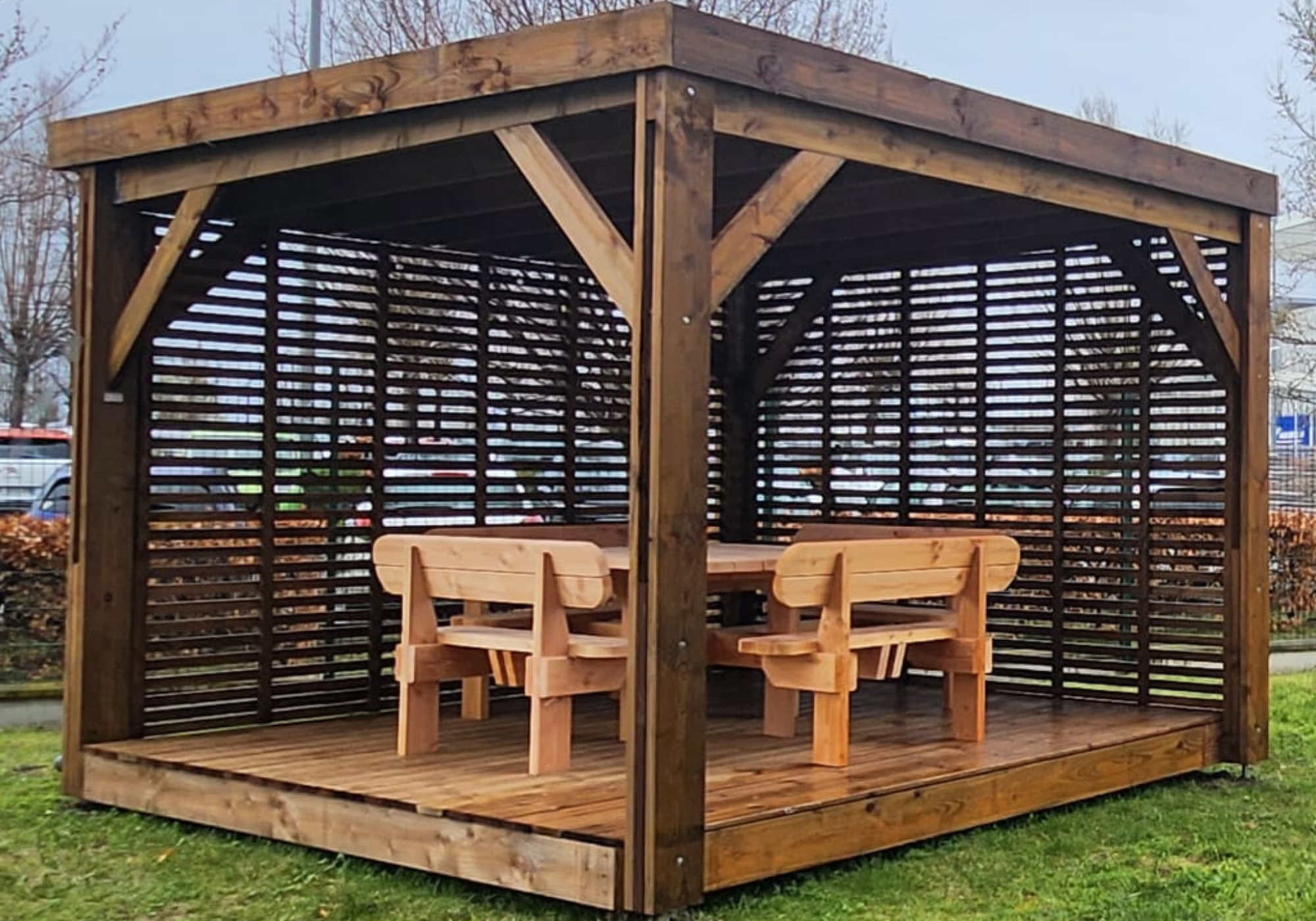 Kit Complet Pergola Bois : Le Nouveau Standard pour l'Espace Détente en Entreprise